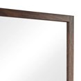 thumbnail image 4 of Benzara BM230392 44 in. Rectangular Wood Frame Mirror, Brown, 4 of 5
