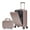 Champagne, variant on Villeston 14"/20" 2 pcs/set in ABS Spinner Wheel Luggage, with Combination Lock and Front Opening Design, 14" Cosmetic Case,Yellow