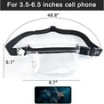 thumbnail image 2 of Clear Fanny Pack for Stadium Events Waterproof Transparent Waist Bag Women Men Small Crossbody Bags Travel, 2 of 7
