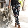 thumbnail image 5 of Womens Pants Fashion Print Casual Trousers Long Boho Beach Vacation Womens Pants Black XXXL, 5 of 7
