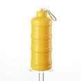 thumbnail image 1 of ziyahi Protein Three Layer Funnel Powder Container Storage Box Keychain for Storage Food - Grade for Gym Exercise and yellow, 1 of 3