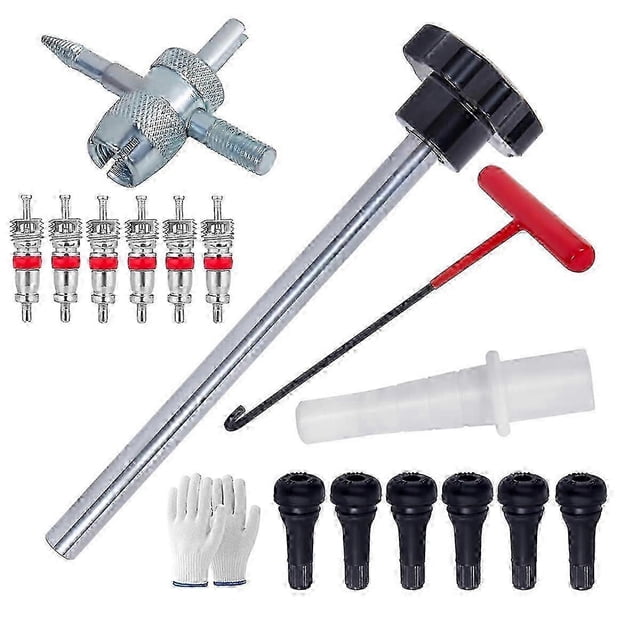 Tire Valve Tool Kit, Tire Valve Stem Core Quick Change Tool Kit,AA SZRG A-D