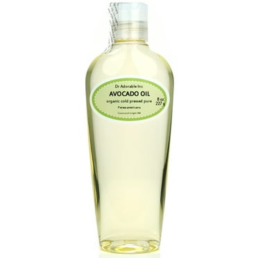 Dr Adorable - 8 oz - Avocado Oil - 100% Pure Organic Cold Pressed Refined Natural Hair Skin