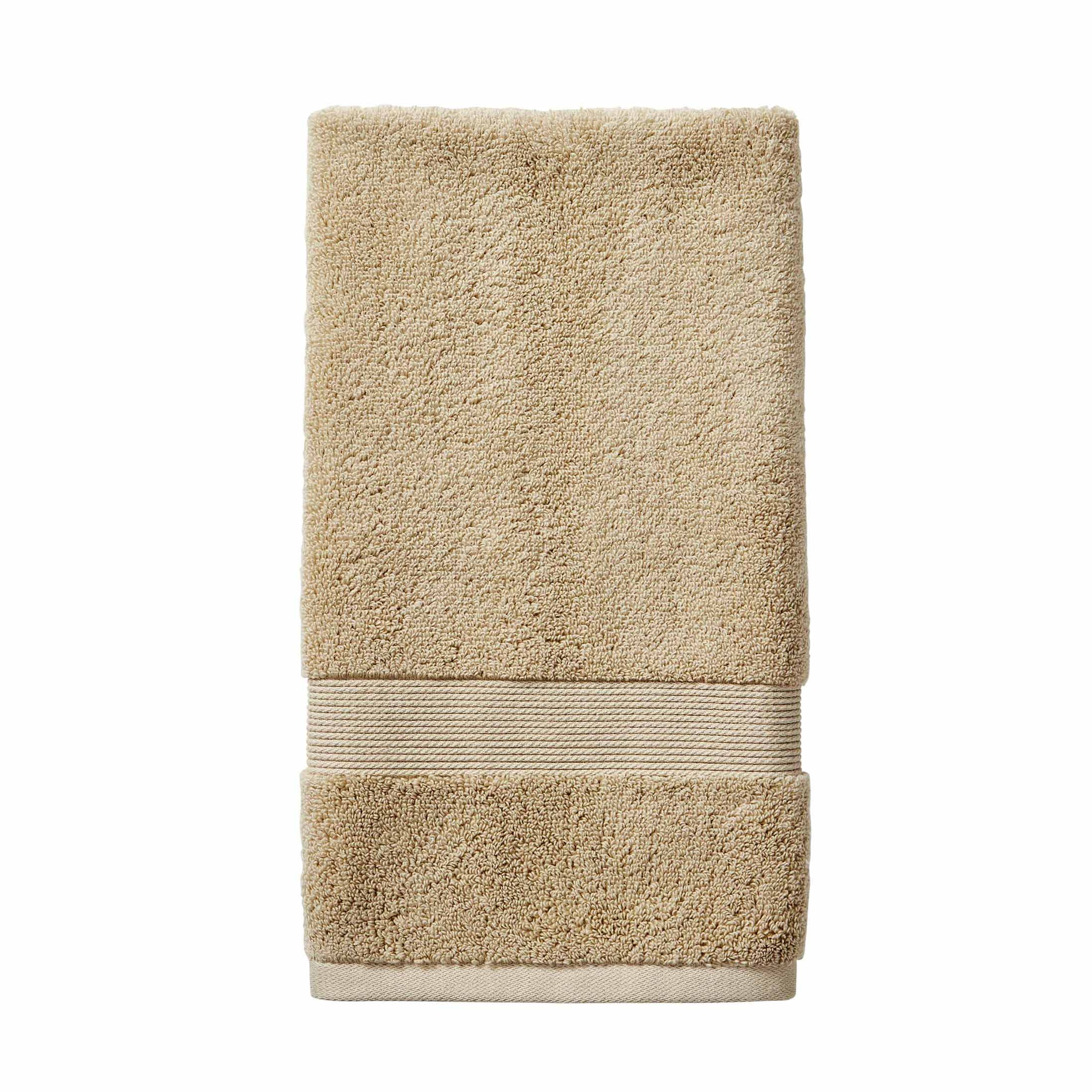 Better Homes & Gardens Signature Soft Solid Cotton 6 Piece Bath Towel Set,Almond Biscuit
