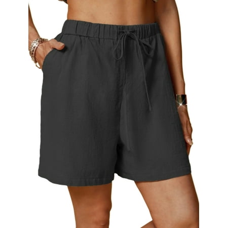 

Niuer Women Comfy Pajamas Sleep Jogger Short with Pocket Elastic Waist Summer Beach Yoga Workout Lounge Short Plus Size