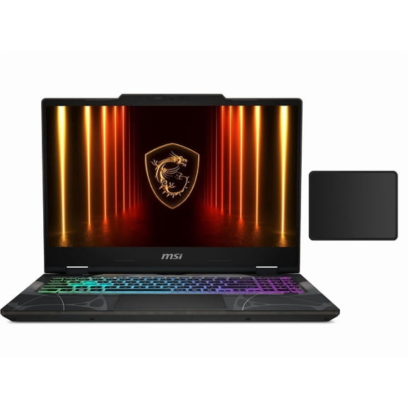 MSI Cyborg 15.6" FHD 144Hz Gaming Laptop |Intel Core 7 240H|NVIDIA RTX 5060|Backlit|Black| 16GB RAM DDR5 | 1024GB SSD |Windows 11 Pro |Bundle with Mouse Pad
