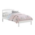 Baby Relax Jackson Kids Wood Toddler Bed with Safety Guardrails, White