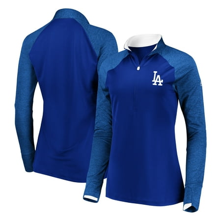 - Los Angeles Dodgers Majestic Women's Extremely Clear Cool Base Raglan 1/2-Zip Jacket - Navy