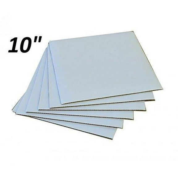 10" Square Coated Cakeboard, 100 ct