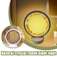 thumbnail image 3 of Crystal Night Light, Amethyst Table Lamp, Decor Circle Lamp USB Dimming Nursery Light, Natural Energy Crystal Decoration LED Night Light with Soft Light for Bedroom and Home C4G7, 3 of 8