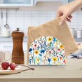thumbnail image 2 of Yayeee Napkin Holder for Table Kitchen Paper Tissue Organization, Blue Wildflower Pattern, 2 of 8