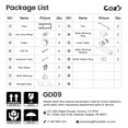 thumbnail image 6 of Cozy 60"x 76" Frameless Double Slide Shower Door 3/8" Tempered Glass, 6 of 10