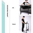 Portable Rolling Laptop Stand Desk Wood Laptop Tray Sofa Bed Table w