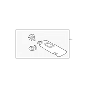 Genuine OE Toyota Sun-Visor - 74310-47210-B0