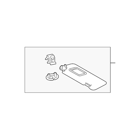 Genuine OE Toyota Sun-Visor - 74310-47210-B0