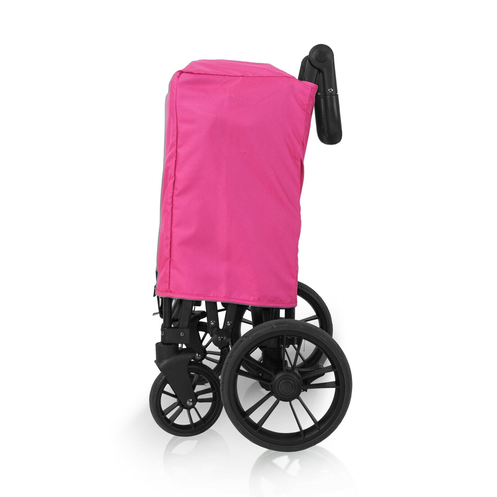 Wonderfold Pull & Push Twin Double Stroller Wagon with Canopy, Pink