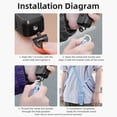 thumbnail image 4 of Camera Cuerpo Lanyard Anti-Poss Cordina con tornillo 1/4 para accesorios Insta360 x4, 4 of 9