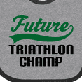 thumbnail image 4 of Inktastic Future Triathlon Champ Boys Baby Bib, 4 of 4