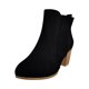 thumbnail image 2 of Moda mujer tacón cuadrado hebilla correa Color sólido bota media mantener caliente botas de nieve Wmkox8yii sdhk571, 2 of 3
