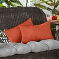 thumbnail image 4 of Greendale Home Fashions 19'' x 12'' Reversible Outdoor Throw Pillow, Set of 2, Rust, 4 of 6