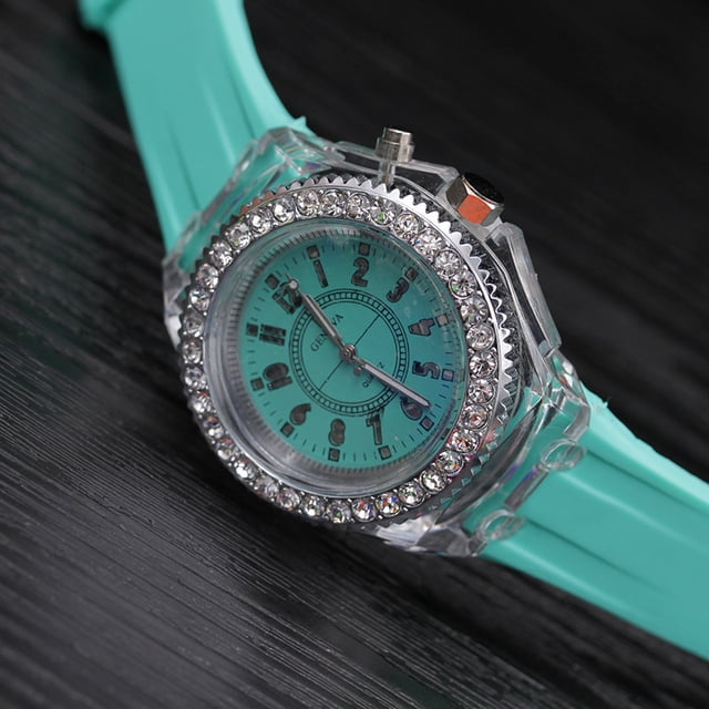 Reloj luminoso de silicona para hombre, reloj led con luz, reloj luminoso para escuela secundaria