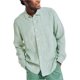 thumbnail image 1 of Nautica Mens Woven Linen Button Up Shirt, ltpasgrn, 2XL Neck, 1 of 1