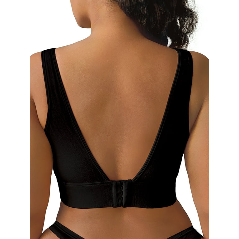 Fruit of the Loom Women's Back Smoothing Full Coverage Wireless Bralette, 2- Pack, Style FT842A 