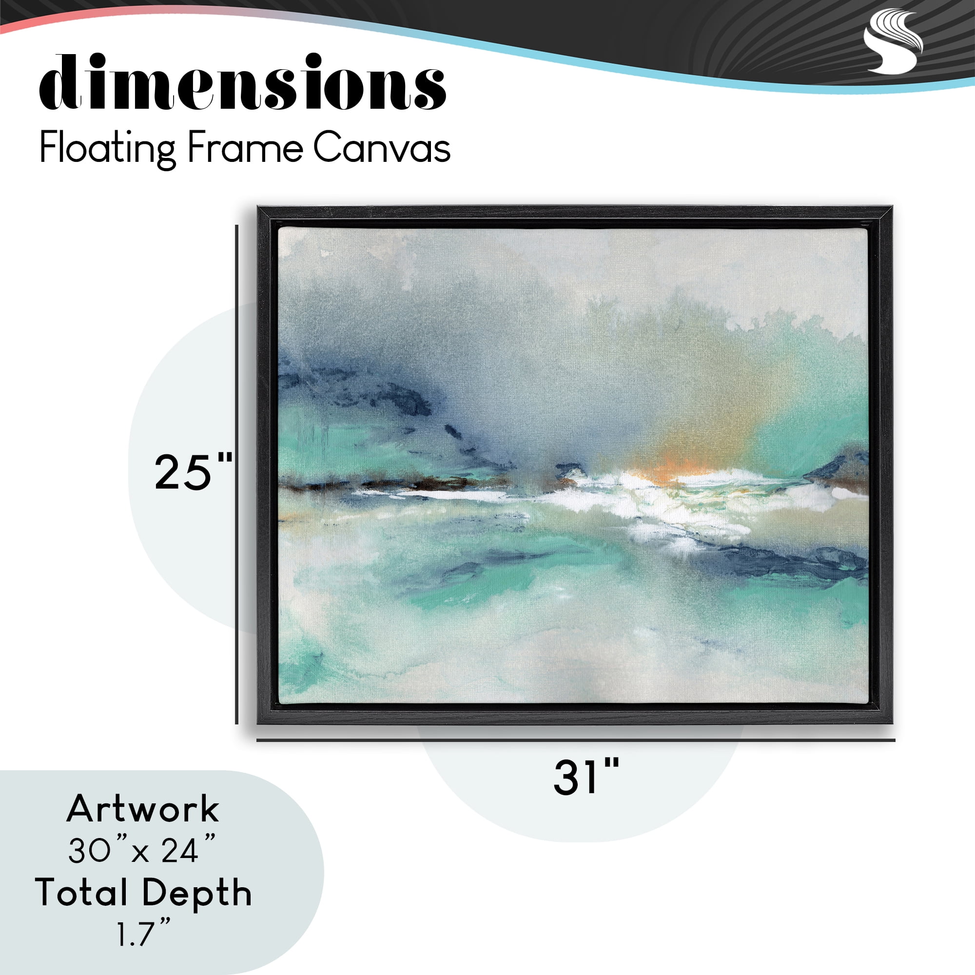 Stupell Industries Sun Bleached Crossing Black Framed Floater Canvas Wall Art, design by NLS Design