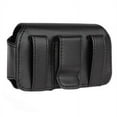 thumbnail image 2 of Kyocera DuraXV LTE Case, Horizontal Leather Pouch Holster Belt Case w/ Clip / Loops for Kyocera DuraXV LTE, Cadence LTE, DuraXE, Casio G'zOne Ravine 2 - Black, 2 of 2