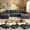 134" Gray, variant on Liaroo Boneless Couch Chair with Ottoman
