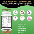 thumbnail image 2 of Shifaa Nutrition Delicious Creamy Chocolate Halal Whey Protein Powder – 24g Protein, BCAAs & Glutamine – Gluten-Free, Non-GMO, Keto, 2 of 6