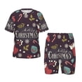 thumbnail image 1 of Balery Merry Christmas Conjunto de Pijama Infantil de Manga Corta con Estampado – Ropa de Dormir de Algodón Suave-X-Large, 1 of 6