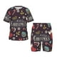 thumbnail image 1 of Balery Merry Christmas Conjunto de Pijama Infantil de Manga Corta con Estampado – Ropa de Dormir de Algodón Suave-X-Large, 1 of 6