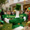 thumbnail image 5 of St Patrick's Day Decorations,Patrick's Day Shamrock Goose Outfit,Lawn Porch Goose Clothes 23 Inch,St Patrick's Day Decorations Home,St Patrick's Day Outdoor Patio Yard Lawn Art Decoration, 5 of 9