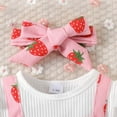 thumbnail image 6 of mgoYE 3 Month Girl Clothes Preemie Newborn Baby Girl Clothes Infant Romper Onepiece Fall Winter Outfits Gifts for Girls Cute Romper Set|Pink 1-3 Months, 6 of 9