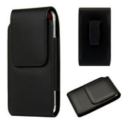 Universal Vertical Cell Phone Leather Case Pouch Belt Clip Holster for iPhone 11 Pro Max Xs Xr X 8 7 Plus, Galaxy Note 20 S20 S10 Note 10 Plus