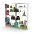 thumbnail image 5 of Furnish Home Store Wood Frame Etagere Open Back 6 Shelves Bookcase Industrial Style Bookshelf for Offices and Living Rooms, 5 of 8