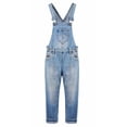 thumbnail image 1 of KIDSCOOL SPACE Salopette en Jean Déchiré pour Fille avec Poches, Taille 8–9 Ans, 1 of 8