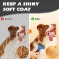 thumbnail image 5 of 3PCS pet grooming kit for dogs and cats, professional deshedding brush and dematting tool, double sided undercoat rake, flea comb for tangles knots mats removal, ergonomic handle, blue, 5 of 5