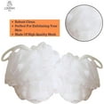 Loofah Lord 24 White Bath or Shower Sponge Loofahs Pouf Medium Mesh Wholesale Bulk Lot