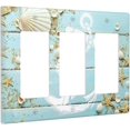 thumbnail image 2 of Light Switch Cover Cartoon Underwater Sea Animal Ocean Sea Turtle 2 Gang Wall Plate Double Light Switch Plate Toggle Decorative Outlet Covers Electrical Switchplate for Bathroom Nursery Decor, 2 of 8