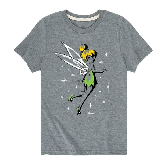 Tinker Bell - Tinker Bell Sketch Sparkles - Toddler And Youth Short Sleeve Graphic T-Shirt