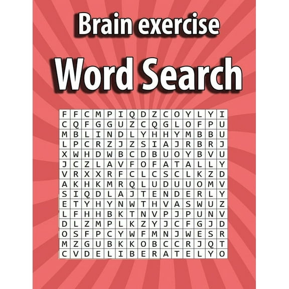 Brain exercise Word Search: Large Print Word Search Books for Seniors and Adults and Teen 800 word Easy Entertaining Fun Puzzles (Paperback)