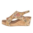 thumbnail image 3 of Corkys Womens Carley Floral Studded Wedge Slingback  Casual Shoes, 3 of 5