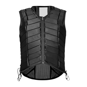 Veste de Protection Équestre - Équipement de Sécurité en Polyester Léger pour l'Équitation - Disponible en 6 Tailles, Design à Fermeture Éclair Facile, Résistant aux Impacts