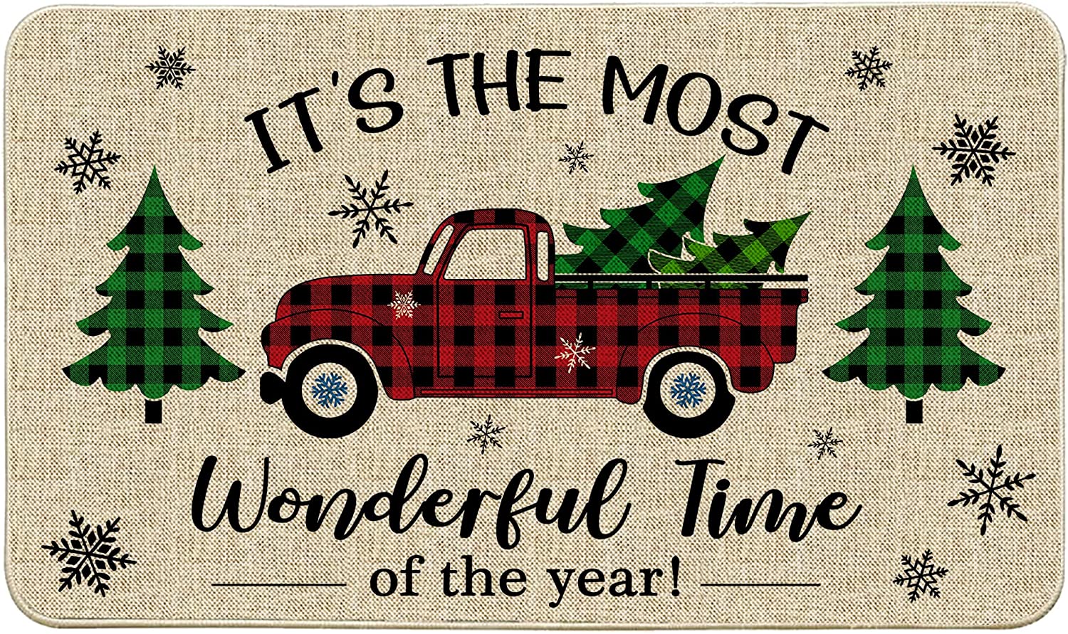 Christmas Doormats 17x29 Inch, Door Mats for Front Door, Winter