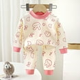 thumbnail image 2 of Gubotare Girl Pajamas Toddler Baby Girl Clothes Girl Long Sleeve Pullover Fall Winter Outfit Size 18 24 Months (Light Pink,18-24 Months), 2 of 5