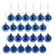 thumbnail image 1 of Paquete de 24 adornos navideños irrompibles para árbol de Navidad Azul, 1 of 8