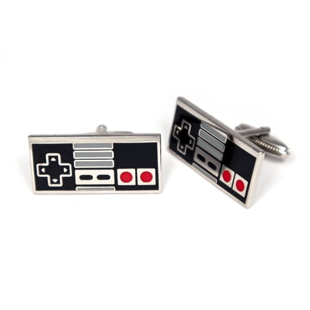 Nintendo Cufflinks NES Controller Tie Clip SNES Retro Gamer Mens Jewelry Cuff-Links Gaming Groomsmen Tie Bar Wedding Gifts