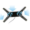 thumbnail image 2 of Laptop Stand Dual Cooling Fan Notebook Computer Holder Foldable USB Support Holder  Black, 2 of 8